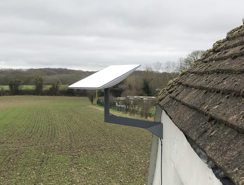 wall mount and elevate your Starlink dish for improved performance
